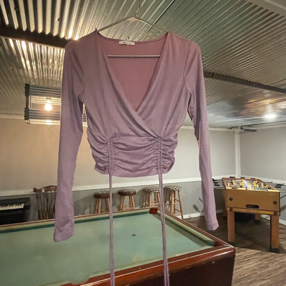 purple long sleeve